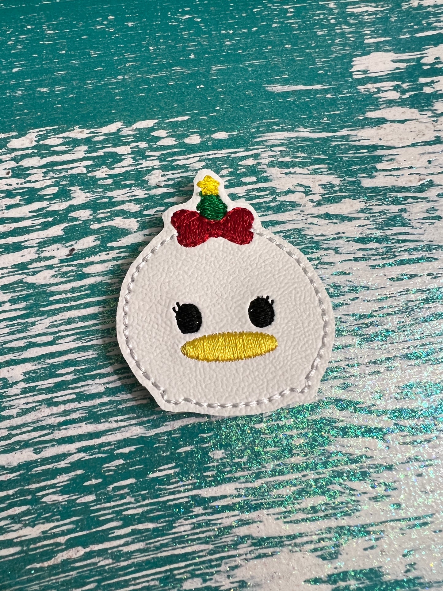 Christmas girl duck emoji