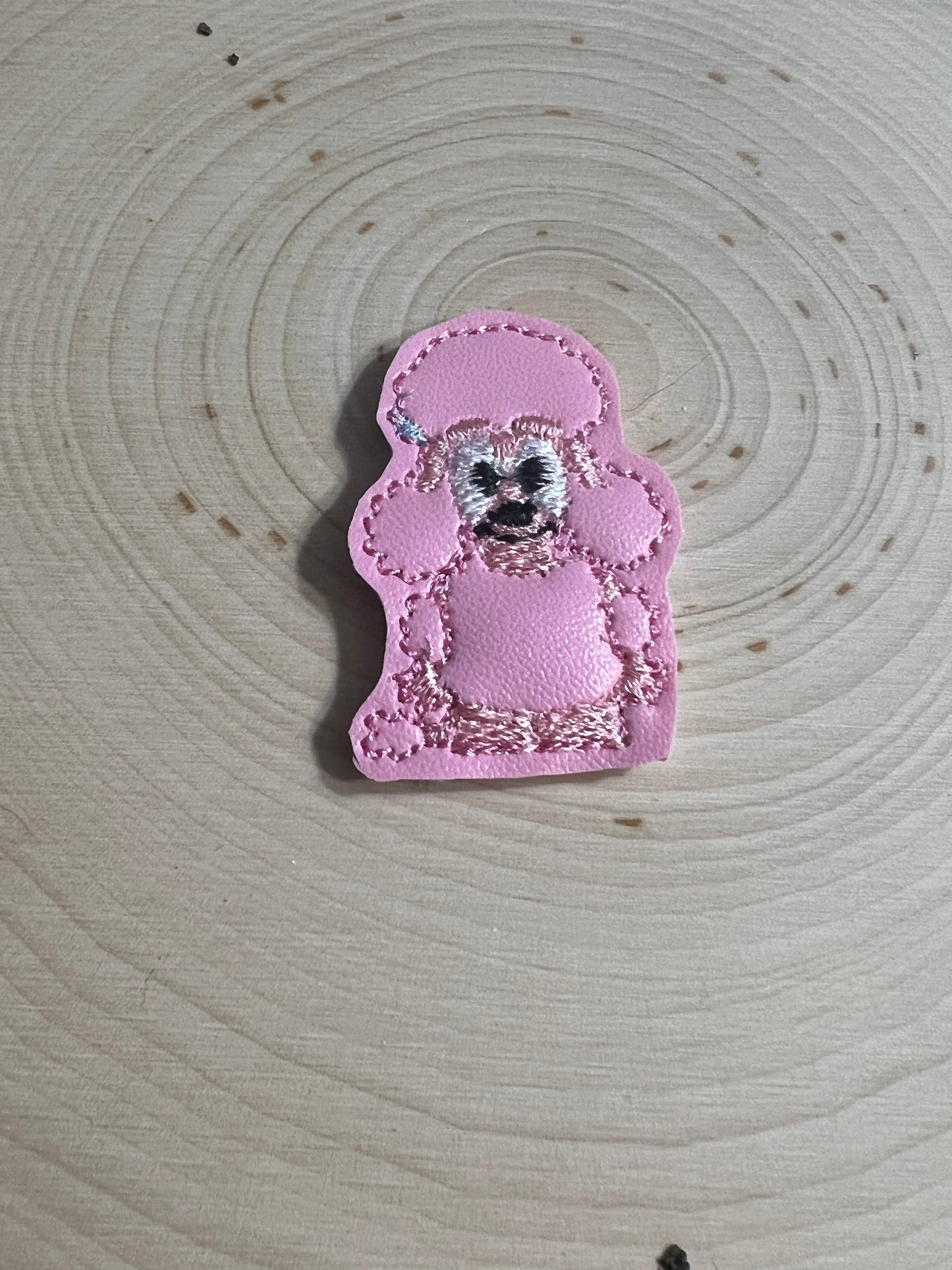 Pink fluffy hair dog