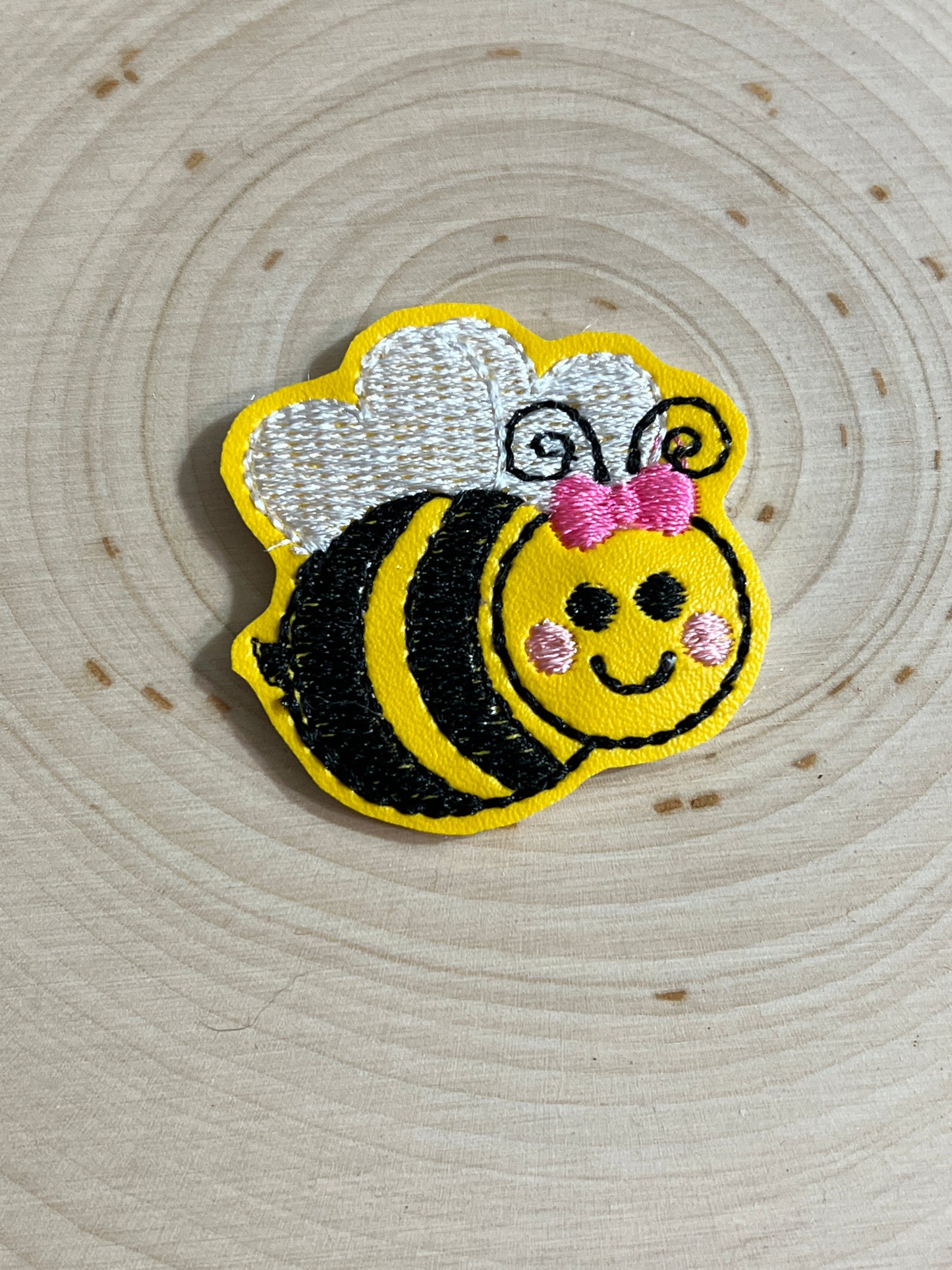Bee with pink bow